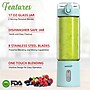 Brentwood 17-Oz. Portable Battery-Operated USB-Chargeable Glass Blender, Blue (RJB-100BL)~#|#~C9D85883-517F-47B8-822E3115A0401DE9_sc7