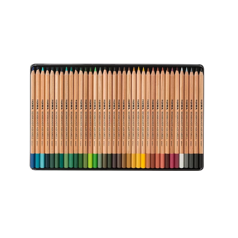 Lyra Rembrandt Aquarell Watercolor Pencil Set Tin, Assorted Colors, 72/Pack (LYXL2011720) image 1
