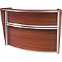 Regency Marque 72"W Curved Reception Desk Workstation, Cherry (77290CH)~#|#~C9E6283A-8F67-4B38-ADE90CF445CDF474_sc7