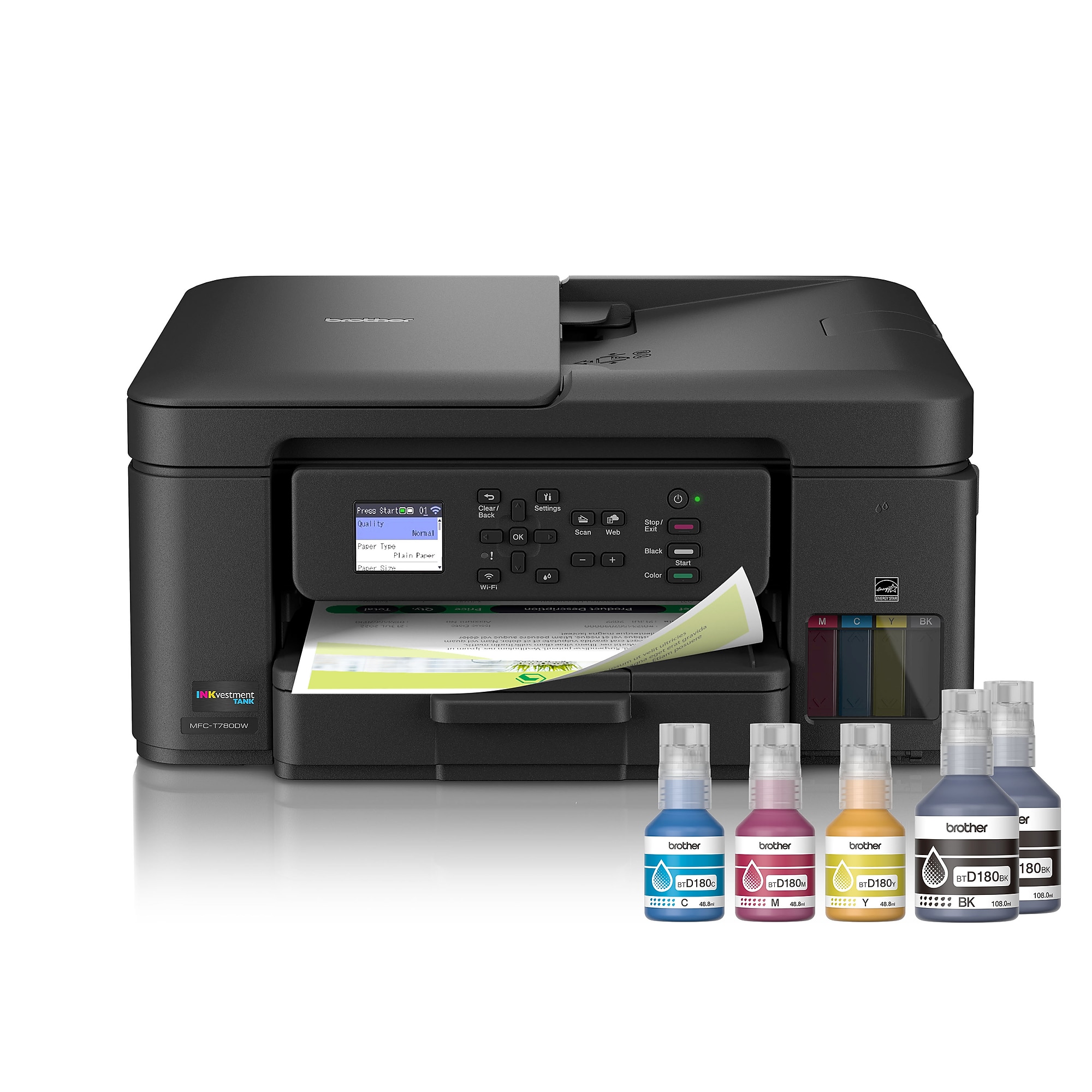 Brother INKvestment Tank MFC-T780DW Wireless Color All-In-One Supertank Inkjet Printer, Best for Home Office Simolary simolary.com