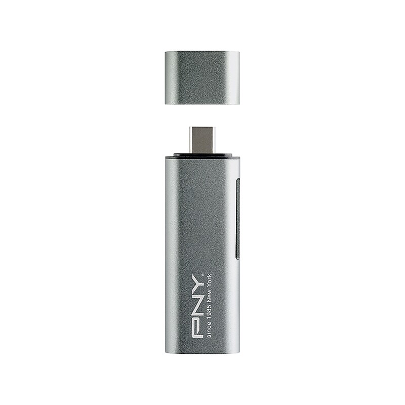 PNY USB 3.1 Gen 1 Type-C to SD Card Reader and Adapter, 2-Slot (P-CRMUS3A-BX) image 1