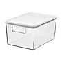 iDESIGN Small Stackable Plastic Storage Bin, Clear (95482)~#|#~C9EE25D5-6FF1-47EB-9907AF868022CE46_sc7