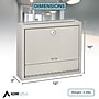 AdirOffice Multipurpose Mailbox Drop Box, Large, Beige (631-03)~#|#~C9EE8DC8-C739-438F-BF8A61EC00FBEDFE_sc7