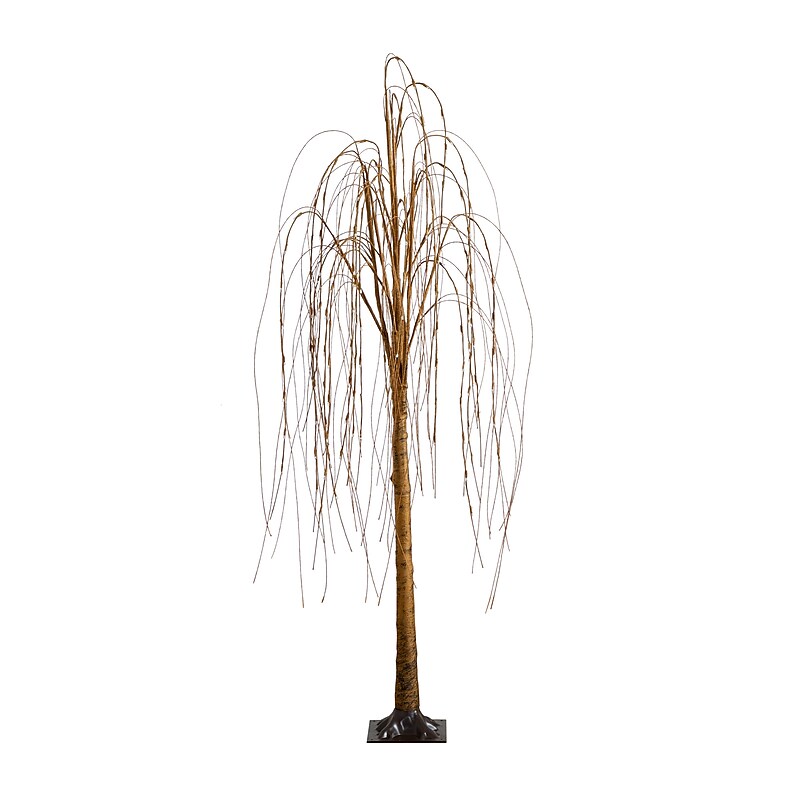 Nearly Natural 6-ft Pre-Lit Artificial Willow Tree with 160 Warm White LED Lights (T4914) image 1