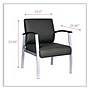 Alera metaLounge Series Polyurethane Guest Chair, Black (ALEML2319)~#|#~C9F3D60B-D799-4845-87F0910A836A5F26_sc7