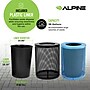 Alpine Industries 4460 Steel Mesh Trash & Recycling Bin Combo with Flat Lid and Liner, 36 Gallon, Black/Blue (ALP4460-01-E)~#|#~C9F42485-7D98-4411-BB30C184938F812F_sc7