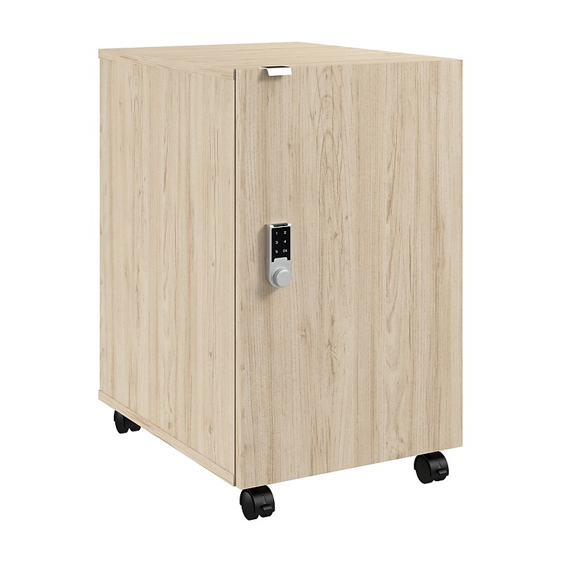 Bush Business Furniture Assure 26"H Storage Cabinet, Natural Elm (AUS116NESU) image 1