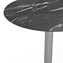Flash Furniture TopGuard 31.25" Round Wood Dining Table with Round Base, Black Faux Marble/Silver Base (STRD31BMATR18S)~#|#~C9FC308A-8030-4D90-893B76D8930BD23C_sc7