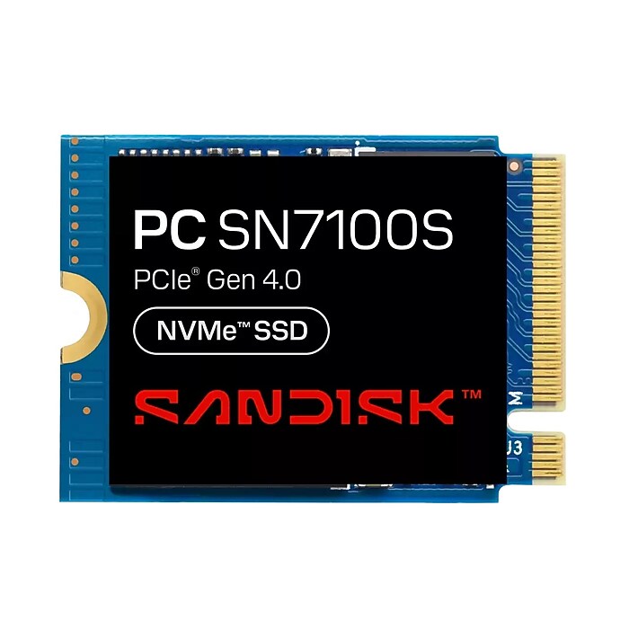 SanDisk PC SN7100S 2048GB M.2 2230 NVMe Solid State Drive, TLC 3D