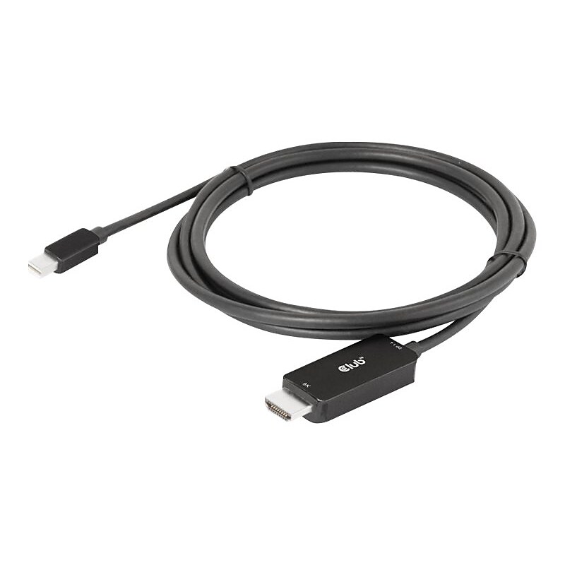 Club 3D 6' Mini DisplayPort to HDMI Audio/Video Monitor Cable, Black (CAC-1187) image 1