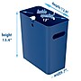 iTouchless SlimGiant Polypropylene Trash Can with no Lid, Reactive Blue, 4.2 gal., 6/Pack (SG104Ux6)~#|#~CA09CB02-824B-4B4F-A851636558B9C983_sc7