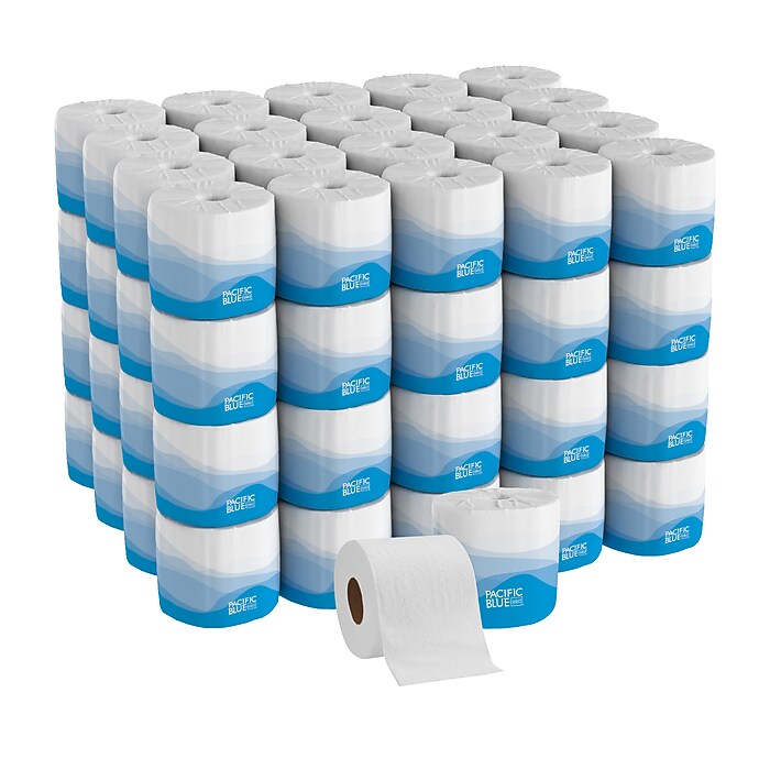 Pacific Blue Select Standard Toilet Paper, 2-Ply, White, 550