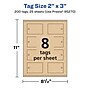 Avery 2" x 3"  Blank Price & Merchandise Tags, Kraft Brown, 200/Carton (95270-KMT25)~#|#~CA141A5A-FF8B-4272-884E9FB2E83AE21D_sc7