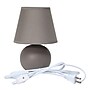 Simple Designs Compact Ceramic Globe 8.66" LED Table Lamp, Gray (LT2008-GRY-LB)~#|#~CA17C5E9-71A5-4578-8C5A475FA184E3BB_sc7