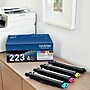 Brother TN-223 Black/Cyan/Magenta/Yellow Standard Yield Toner Cartridge, Up to 1,400 Pages, 4/Pack (TN2234PK)~#|#~CA181E2A-17B5-4044-B7D72B8C22D43F5C_sc7