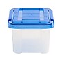 Iris WeatherPro 6.5 qt. Latch Lid Storage Bin, Clear/Blue (500198)~#|#~CA1859E0-5D4C-456E-83C35DD29AEEB9CD_sc7