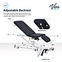 Viva Comfort XRO Electric Height and Back Adjustable Exam Table with Stirrups, 600 lbs Capacity, Black,(ADI903-22-BLK-MK)~#|#~CA1A1F9B-842E-4455-B412C7C255458CDB_sc7
