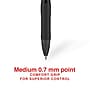 Staples Aura Retractable Gel Pens, Medium Point, Black Ink, Dozen (29195)~#|#~CA1E152D-D9A5-4EF5-A3A5B58ECD3742BF_sc7