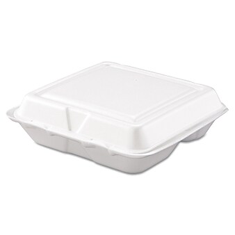 Stock Your Home 9 x 6 Clamshell Styrofoam Containers (25 Count) - 1 Co