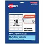 Avery Rectangle Laser Multipurpose Labels, 1-1/4" x 2-3/8", White, 1800/Box (19479399267)~#|#~CA23A48F-D0DA-44B4-9C5E9BC9816D5E45_sc7