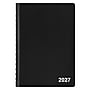 2027 Staples 5" x 8" Daily Planner, Faux Leather Cover, Black (ST63592-27)~#|#~CA275BB3-630E-49AD-8F7A91058B2352E2_sc7