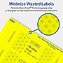 Avery Laser/Inkjet Rectangle Multipurpose Labels, 2" x 7", Neon Yellow, 80/Pack (94243)~#|#~CA29CBD5-42ED-4151-889081BACF0BCFE0_sc7