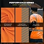 Ergodyne GloWear 8292 High Visibility Short Sleeve T-Shirt, ANSI Type R Class 2, Orange, 3XL (22247)~#|#~CA2D4EB6-F758-4A2B-8C6A79D813CC5EC0_sc7
