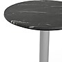 Flash Furniture TopGuard 24" Round Wood  Restaurant Dining Table and Base, Black Faux Marble/Silver Base (STRD24BMAT2222S)~#|#~CA36EC73-0979-4940-AC3FAAB102CFC24D_sc7