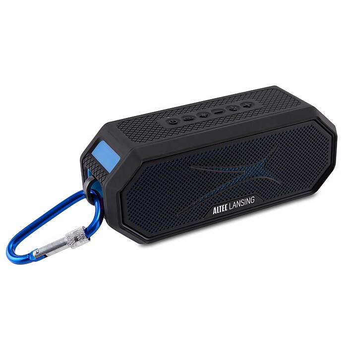 Altec Lansing Wireless Bluetooth HydraJolt2.0 Speaker, Black/Blue