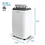 Commercial Cool 115-Volt 14,000 BTU (10,000 BTU DOE) Portable Air Conditioner, with Remote, White (CPT10HWB)~#|#~CA392820-9233-4971-A9713D825534BE0C_sc7