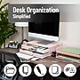 Mind Reader Two-Tier Monitor Stand Laptop Riser, Up to 30 lbs., Pink (2TDMESHY-PNK)~#|#~CA3A4C8B-ED48-41D0-BB2E9C4F6D22D18F_sc7