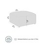 Bush Business Furniture Assemble Modular Lounge Ottoman, Fog Fabric (ASM230FGF-03)~#|#~CA3C4F9C-2EA7-4CB9-A681E7F25D2197D9_sc7