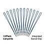 Staples Lanyards with Swivel Clip,  36" Length, Nylon, Blue, 12/Pack (18917)~#|#~CA46BE3D-CAC7-46F5-AF24555AE92F89B4_sc7