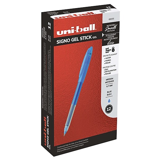 uni-ball Bit Stick Medium Point Gel Pens, 8 Colored Ink Pens(73855