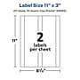 Avery Laser/Inkjet Multipurpose Labels, 3" x ", Glossy White, 20/Pack (94265)~#|#~CA48473C-498F-4D4F-A03E3381D78FCC9E_sc7