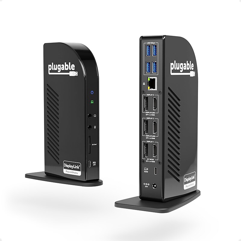 Plugable USB-C Triple Monitor Docking Station (UD-ULTC4K) image 1