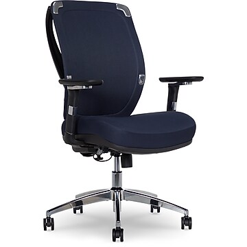 Sharper Image Flex Back Ergonomic Mesh Swivel Task Chair, Dark