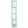 Simple Designs Etagere Organizer 62.5" Floor Lamp with Rectangular Shade, Aqua (LF1037-AQU-CCLB)~#|#~CA52279A-0A4D-499C-97C893BEA4018536_sc7