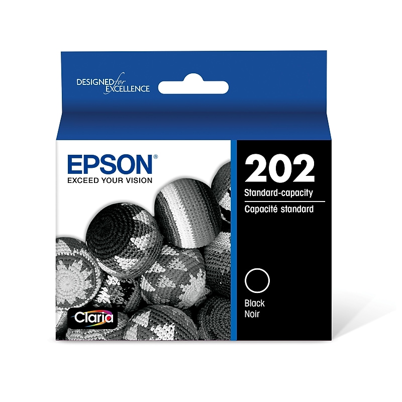 Epson T202 Black Standard Yield Ink Cartridge (T202120-S) image 1