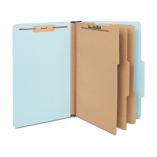 Staples® 60 Recycled Pressboard Classification Folder, 3Dividers, 3 1