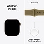 Apple Watch Series 12 GPS + Cellular Smartwatch, 42mm, Dark Bronze Aluminum Case with Olive Sport Band, Medium/Large (MJG54LS/A)~#|#~CA5AF71E-4380-4AE5-A52D13C1CD61E4DA_sc7