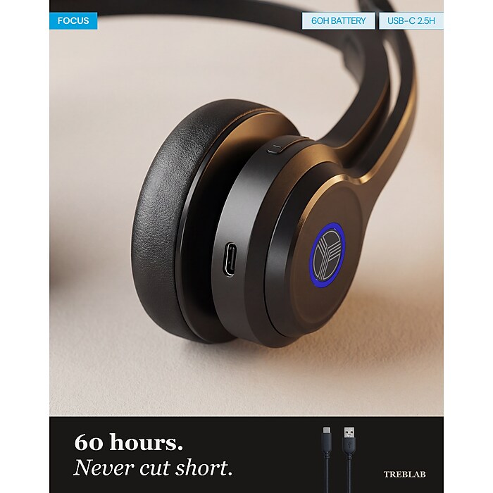 Treblab C7 Bluetooth Stereo Computer Headset | Staples
