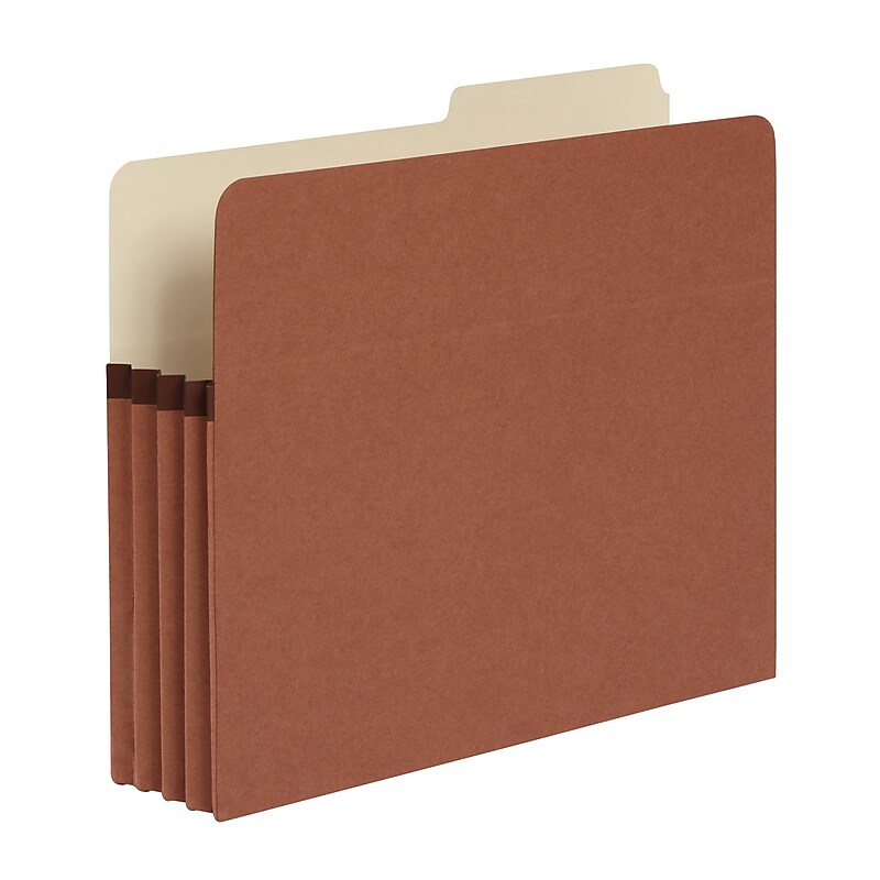Pendaflex Heavy Duty Reinforced File Pocket, Letter Size, Brown, 25/Box (63088P) image 1