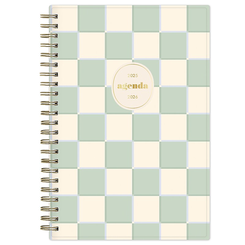 2025-2026 Blue Sky Sincerely Jules Kyla Green 5" x 8" Academic Weekly & Monthly Planner, Plastic Cover, (155341) image 1