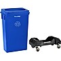 Alpine Industries Polypropylene Recycling Bin with Dolly, 23 Gallon, Blue (ALP477-BLU2-PKD)~#|#~CA6242DB-9A97-47B2-AE3D5DE03ABC477A_sc7