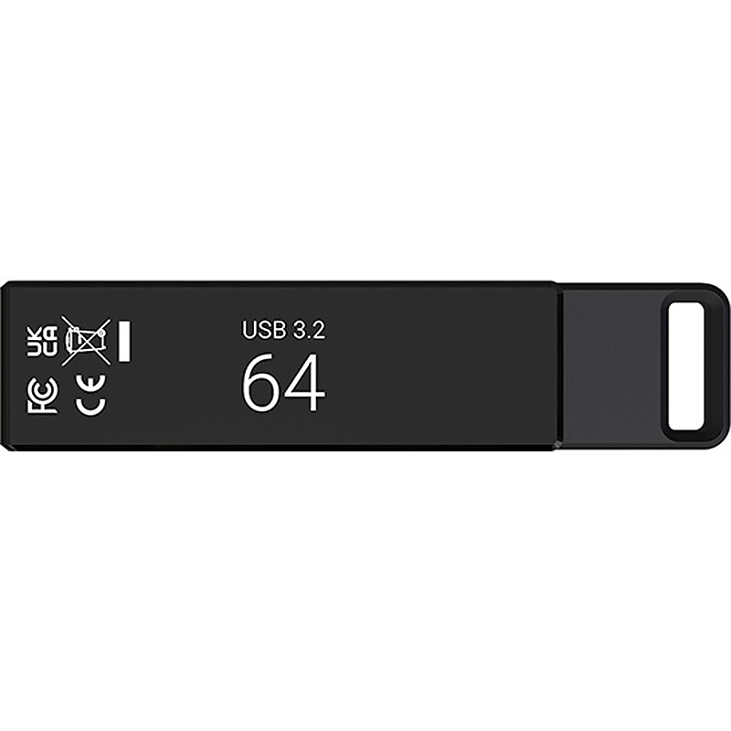 PNY Elite-X 64GB Type-C 3.2 Flash Drive, Black (P-FDI64GELTXC-G) image 1