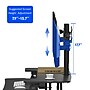 FlexiSpot Adjustable Dual Monitor Arm Mount for Sit-Stand Riser, Up To 30" Monitor, Black (D1D-E)~#|#~CA63F64F-4F75-460A-8AE7B7F111497DF9_sc7