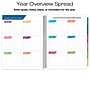 2027 Excello Brands 8.5" x 11" Weekly & Monthly Planner, Paperboard Cover, Teal/Gold Marble (NRY27-DL-54)~#|#~CA68DFEA-FDE8-4280-B0BC903DF90DC643_sc7