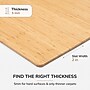 Anji Mountain Standard Bamboo Carpet & Hard Floor Chair Mat with Lip, 36" x 48", Natural (AMB24003)~#|#~CA6939BA-80F9-4644-B73CBA53193019FF_sc7