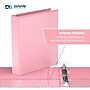Davis Group Standard View 1.5" 3-Ring Binders, Blush, 6/Pack (7412-11-06)~#|#~CA69E764-70AF-4595-B8BA2DA01F630009_sc7